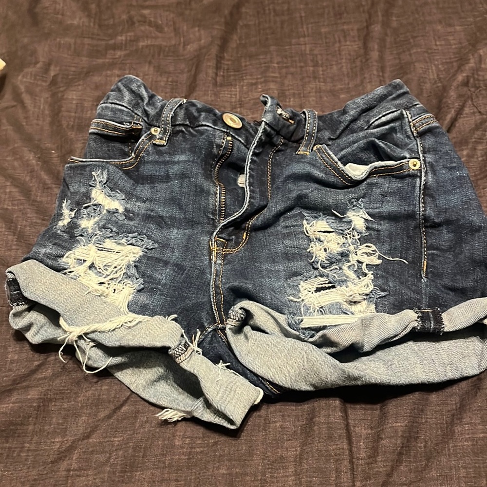 denim shorts